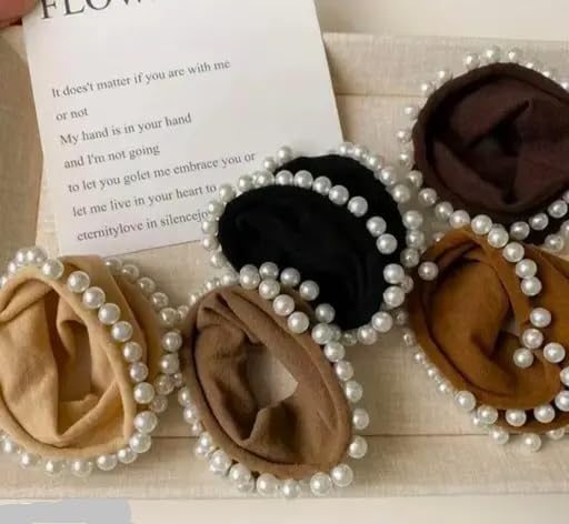๐๐ค bownbelle korean pearl scrunchies set for girls โ elegant beaded hair ties for high ponytails & ball buns (5 pcs) โจ๐ซ ๐๐ค bownbelle korean pearl scrunchies set for girls โ elegant beaded hair ties for high ponytails & ball buns (5 pcs) โจ๐ซ