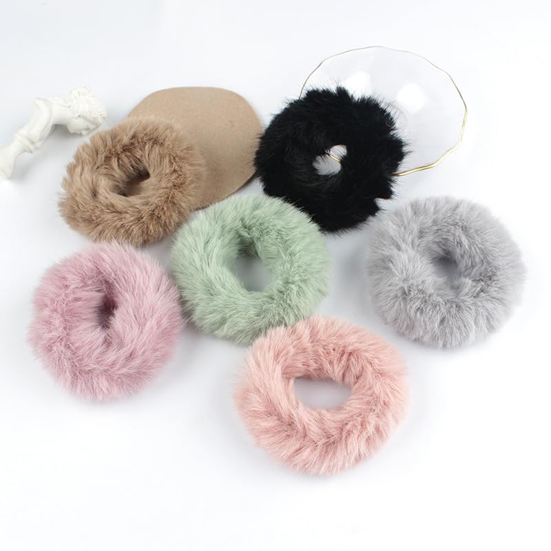 ๐๐ธ bownbelle multicolor fur scrunchies set for women & girls โ soft floral style hair accessories for everyday & party styling (pack of 12) โจ๐ ๐๐ธ bownbelle multicolor fur scrunchies set for women & girls โ soft floral style hair accessories for everyday & party styling (pack of 12) โจ๐