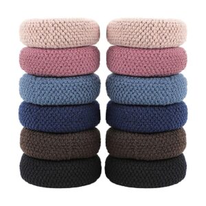 ๐โจ bownbelle premium quality hair rubber bands for women & girls โ soft & smooth elastic hair bands (pack of 12) ๐๐ซ