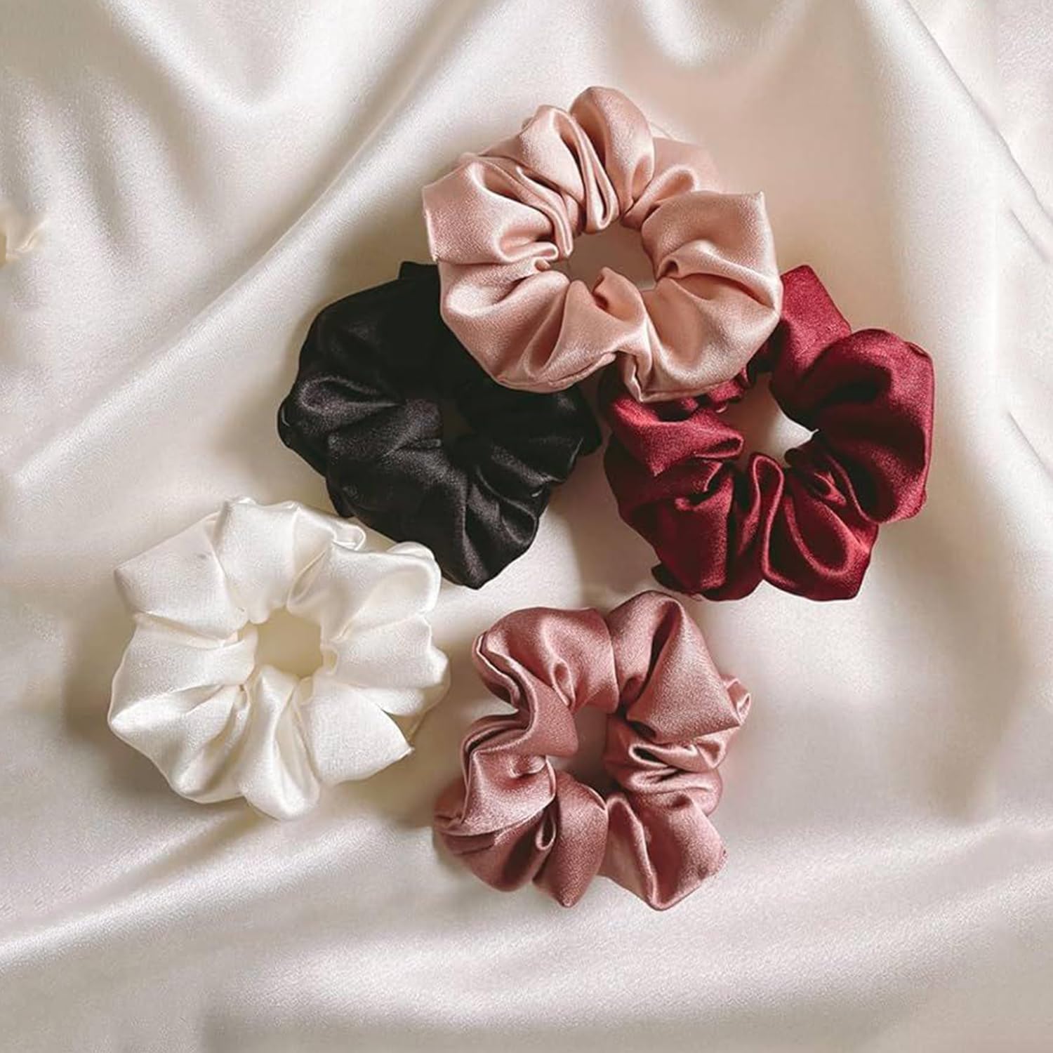 ๐๐ค bownbelle neutral luxe satin scrunchie set for women & girls โ premium soft scrunchies in ivory, black & earthy tones โจ๐ค ๐๐ค bownbelle neutral luxe satin scrunchie set for women & girls โ premium soft scrunchies in ivory, black & earthy tones โจ๐ค